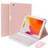 QYiiD Keyboard Case for iPad 10th Generation Case with Keyboard (10.9", 2022) & iPad 11th (A16, 2025), 7 Color Backlit Detachable Bluetooth Color Keyboard Smart Folio Cover with Wireless Mouse, Pink view 1
