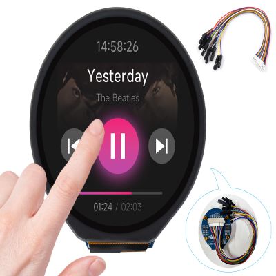 1.28inch Touch Round LCD Module with Touch Panel, 240240 IPS Capacitive Display Screen, 65K RGB Color, SPI & I2C Port, GC9A01 & CST816S Chip, for Raspberry Pi/Raspberry Pi Pico/Ardu/STM32, etc