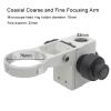 Microscope Accessories Kit 32mm/25mm Microscope Focusing Arm Zoom Stereo Microscope Arm Coaxial Coarse and Fine Focusing Arm Coarse Focus Adjustment 76mm E Arm Ring Holder Microscope Slides ( Color : view 2