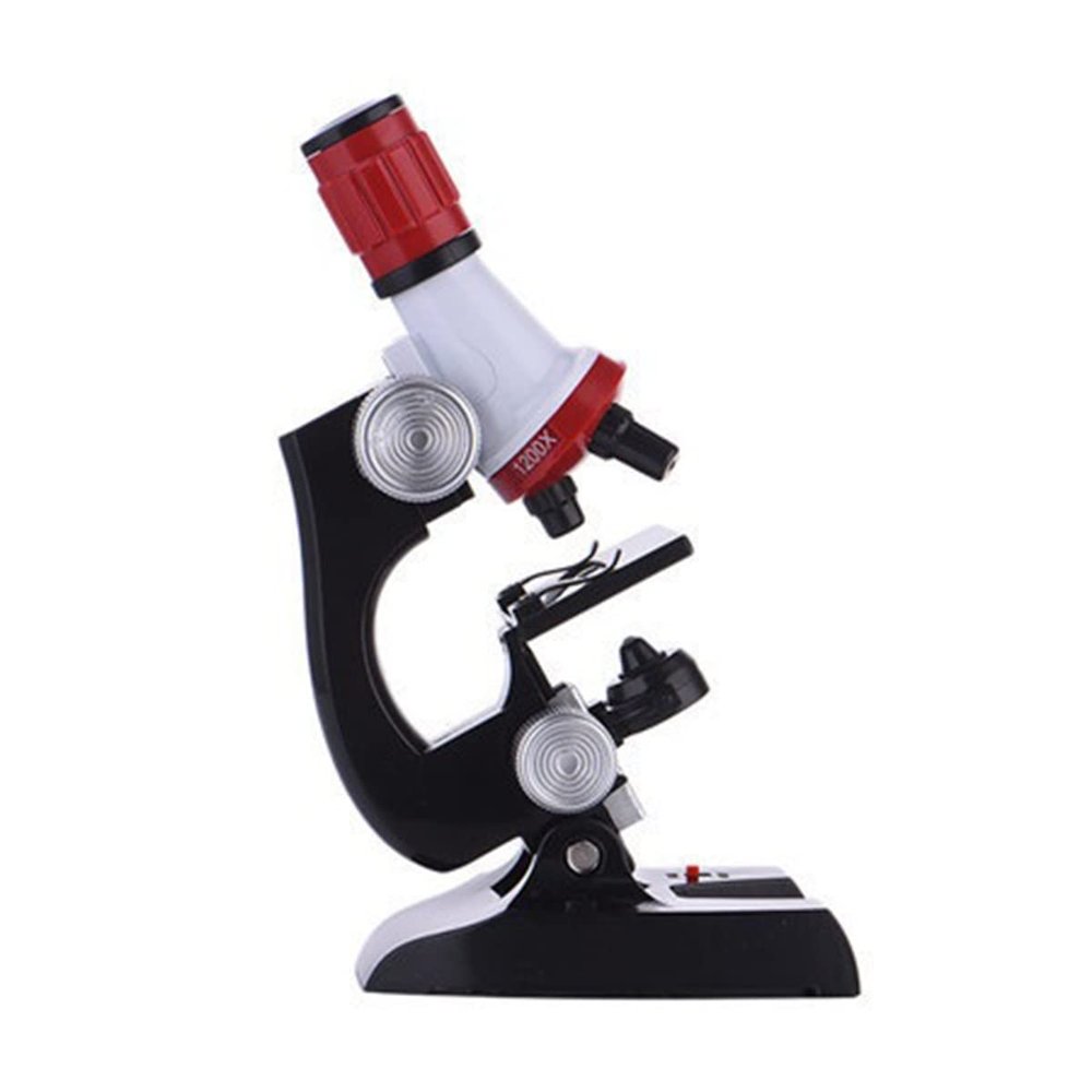 JUIYU Microscope Accessories Kit Microscope Kit Lab LED 100X-1200X Biological Microscope Microscope Slides (Color : Red)