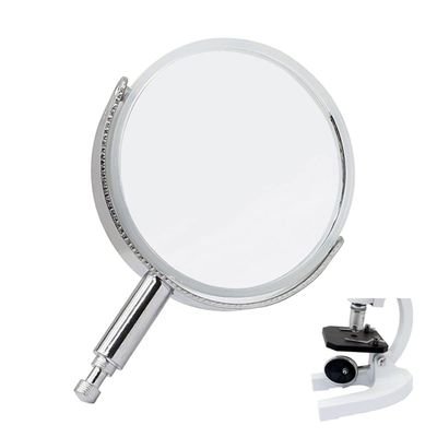 Microscope Accessories Kit Microscope Reflective Mirrors Plane Concave Reflector Reflex Mirror with Metal Bracket fit for X_SP Series Biological Microscope Microscope Slides