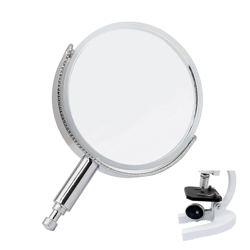 Microscope Accessories Kit Microscope Reflective Mirrors Plane Concave Reflector Reflex Mirror with Metal Bracket fit for X_SP Series Biological Microscope Microscope Slides