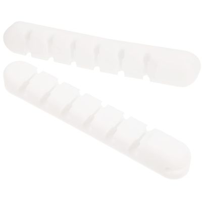 Mobestech 2pcs Adhesive Cable Clip Holders for Desk Organization for Tidy Cables Office and Car Easy to Install Slots