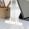 Mobestech 2pcs Adhesive Cable Clip Holders for Desk Organization for Tidy Cables Office and Car Easy to Install Slots view 3