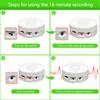 JRGKJCP 16 Minutes Voice Recorder, Record Custom Message for Crafts, Stuffed Bear, Baby Doll, and Pillow (2Pack + Yellow) view 3
