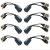 EAGLEWATCH Ultra-Compact Video Balun 8-Pack | 4 Pairs Passive BNC to RJ45 Adapter | Power-Included CAT5 Converter | Enhanced 1080P-8MP Analog Surveillance Camera Ethernet Transceiver view 1