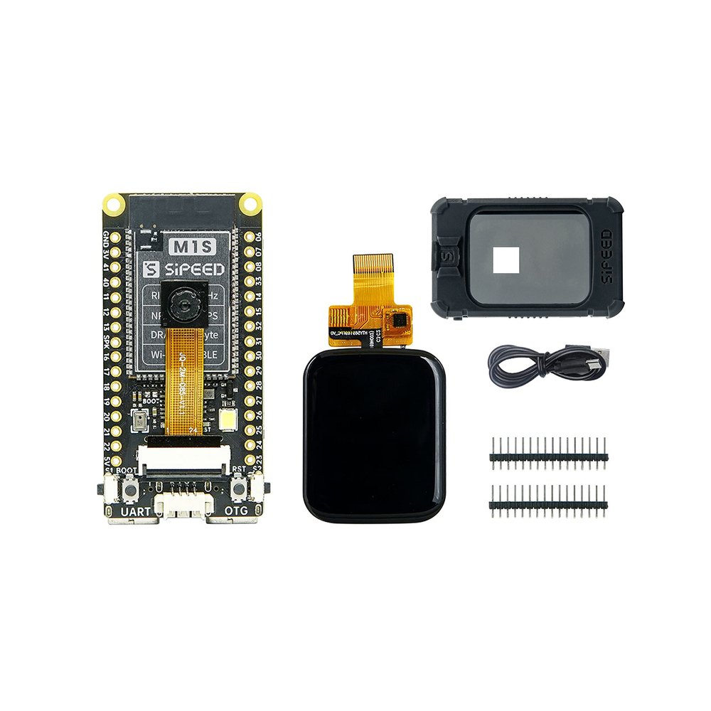 Sipeed Maix M1s Dock RISC-V Linux tinyML AIoT Single Board Computer with RISC-V CPU BLAI 100GOPS NPU with OPS for IoT Edge Computing Support FreeRTOS Linux (with Touch Screen and Shell)
