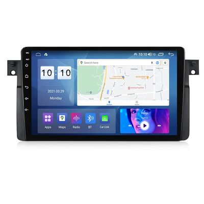 Double Din Stereo for BMW 3 Series E46 M3 Rover 323ci 325ci 330ci 316i 318i 328i 330xi 1998-2006, 3+32GB 8Core GPS Navigation Buit in Car-Play& Android Auto, Bluetooth Car Radio