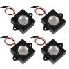 DWEII 4PCS 3 Watt 8 Ohm Single Cavity Mini Speaker Full-Range Cavity Mobile Portable Advertising Machine Speaker Connector Separating Interface 3.3V 5V for a Variety of Small Electronic Projects view 1