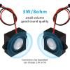 DWEII 4PCS 3 Watt 8 Ohm Single Cavity Mini Speaker Full-Range Cavity Mobile Portable Advertising Machine Speaker Connector Separating Interface 3.3V 5V for a Variety of Small Electronic Projects view 4