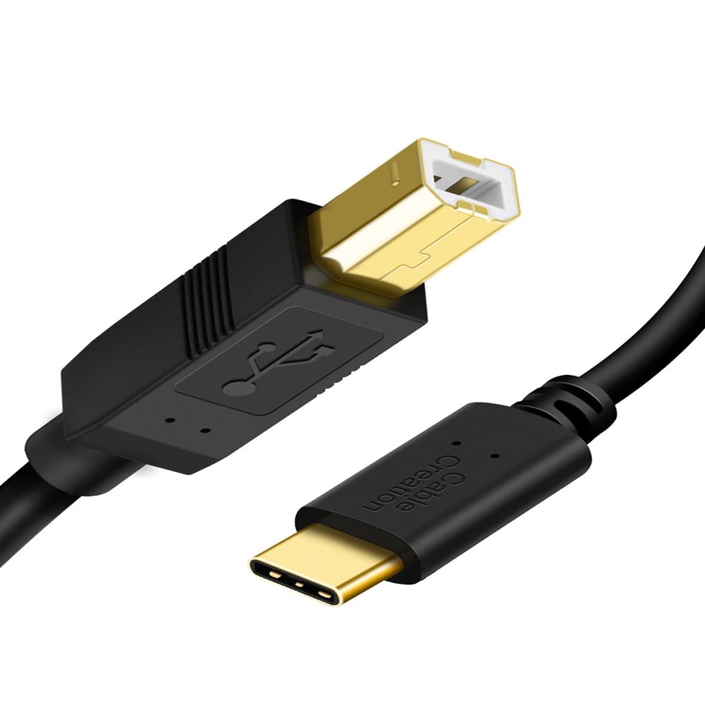 CableCreation USB C to USB B Printer Cable 6.6FT 3Pack, Type C MIDI Cable