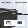 CableCreation USB C to USB B Printer Cable 6.6FT 3Pack, Type C MIDI Cable view 4