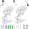 AlfaView 2PCS Universal Security Camera Wall Mount Bracket, 180 Adjustable Ceiling Security Housing Mount No Drilling Adhesive Bracket for Indoor/Outdoor Dome IP Security Camera view 1