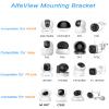 AlfaView 2PCS Universal Security Camera Wall Mount Bracket, 180 Adjustable Ceiling Security Housing Mount No Drilling Adhesive Bracket for Indoor/Outdoor Dome IP Security Camera view 4