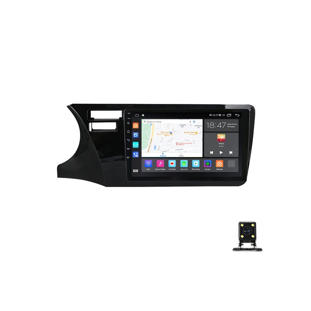 ZEARLY Double Din Bluetooth Car Stereo FM Radio Receiver for Honda City 2014-2017 Car Multimedia Player Built-in Carplay DSP RDS DTS Support 4G/USB/Steering Wheel Control/36EQ,M6 Plus,8G+128G