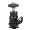 Mini Ball Head, Portable 360 Degree Panoramic Tripod Ball Head Aluminum Camera Mount Ball Head with Hot Shoe for Microphone Light, Quick view 1