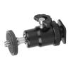Mini Ball Head, Portable 360 Degree Panoramic Tripod Ball Head Aluminum Camera Mount Ball Head with Hot Shoe for Microphone Light, Quick view 2