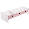Homoyoyo Laptop 1pc Organizer Drawer Home Bracket LCD Shelf Screen Printer Use Desk Table Printers White Sturdy Heightening Top Heart Drawers Multi- Supports Height Notebook Monitor view 1