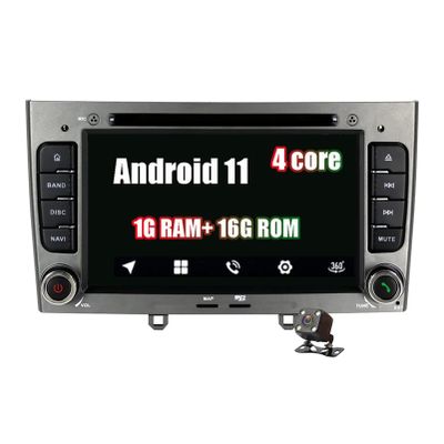 7inch Android 11 Autoradio Double Din Car Navigation Stereo Built in WiFi and Bluetooth for Peugeot 408 Peugeot 308 Multimedia Player Support WiFi USB FM RDS Car Stereo