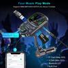 mmxo moiccimo Bluetooth 5.3 FM Transmitter for Car, 30W PD&QC3.0 USB Charger Music Radio Adapter, 1.6" Display BASS/Treble Mode - AUX Input/Output, TF Card Supports Siri Google Assistant view 4