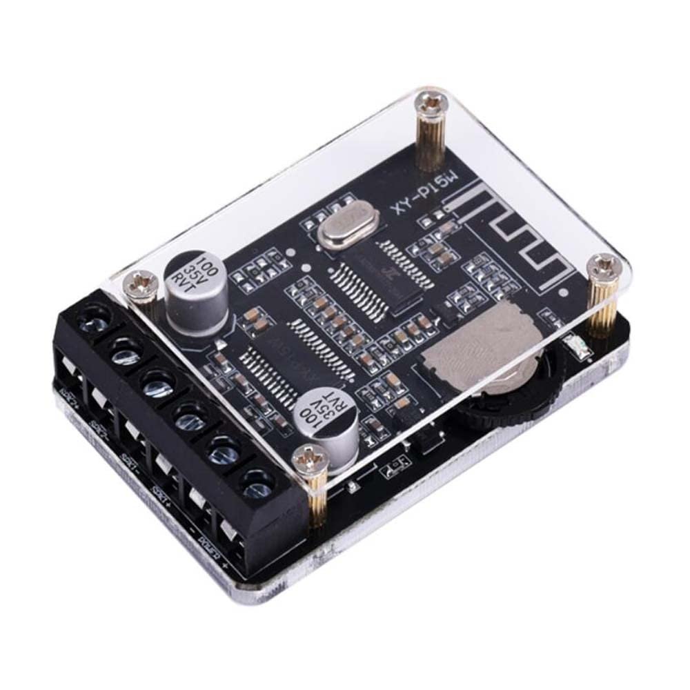 10W/15W/20W stereo power amplifier board 12V/24V high-power digital module XY-P15W (XY-P15W With shell)