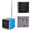 Tbest Mini Speaker, Portable Music Player with FM Radio TF Card U Disk Support Blue BT view 2