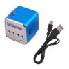 Tbest Mini Speaker, Portable Music Player with FM Radio TF Card U Disk Support Blue BT view 3