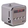 Radio,Radio Billig,Radio,Td V26,Small Portable Radios Mains and Battery Mini Speaker Music Player Portable Fm Radio Pc Fashion Support Card and U Disk Black (Silver) view 1