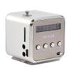 Radio,Radio Billig,Radio,Td V26,Small Portable Radios Mains and Battery Mini Speaker Music Player Portable Fm Radio Pc Fashion Support Card and U Disk Black (Silver) view 2