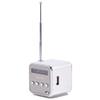Radio,Radio Billig,Radio,Td V26,Small Portable Radios Mains and Battery Mini Speaker Music Player Portable Fm Radio Pc Fashion Support Card and U Disk Black (Silver) view 3