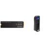 ASUS ROG Strix Arion Aluminum Alloy M.2 NVMe SSD External Portable Enclosure Case Adapter and WD_Black 2TB SN850X NVMe Internal Gaming SSD Solid State Drive view 1