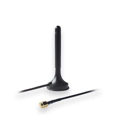 PR1KRF30 Wi-Fi Antenna | Magnetic | RP-SMA Male | 3 dBi | 1.5m Cable | 2.4 GHz (10 Pack)