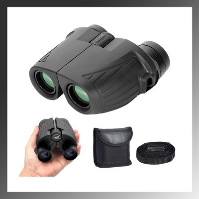 Pokanic Binoculars High-Resolution [12 x 25 Optics] Clear Vision Compact Size for Travel, Camping, Hiking, Bird Watching, Wildlife, Outdoor Adventure
