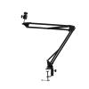 Projector Mount C-Clamping Desk Bedeside Projector Stand Metal Holder Multi-angle Adjustable Folding Universal Bedside Desktop Projection Ceiling Universal Ceiling Mount with Tray ( Color : Brass , Si view 1