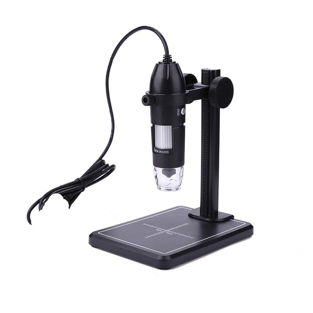JUIYU Microscope Accessories Kit USB Digital Microscope 1000X 1600X 8 LEDs 2MP Electronic Microscope Zoom Camera Microscope Slides (Color : 1600X 8LED A)
