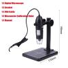 JUIYU Microscope Accessories Kit USB Digital Microscope 1000X 1600X 8 LEDs 2MP Electronic Microscope Zoom Camera Microscope Slides (Color : 1600X 8LED A) view 2