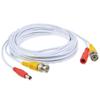 J-ZMQER 50ft White Video Power BNC Cable Cord Lead Wires Compatible with Zosi CCTV DVR Cameras view 1