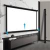 TOCTUS 72 Inch HD Projector Screen 4:3 Projection Screen Indoor Projector Video Screen 4K 3D Portable Movie Screen Projector Screen for Office Public Display(60inch 16:9) view 1