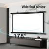 TOCTUS 72 Inch HD Projector Screen 4:3 Projection Screen Indoor Projector Video Screen 4K 3D Portable Movie Screen Projector Screen for Office Public Display(60inch 16:9) view 3