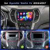 4G+128G Car Radio for Hyundai Santa Fe IX45 2013-2017,9'' Incell Screen Full Touchscreen Stereo Wireless CarPlay Android Auto Android 15 32-EQ Bluetooth FM/RDS GPS WiFi SWC AHD Backup Camera view 2