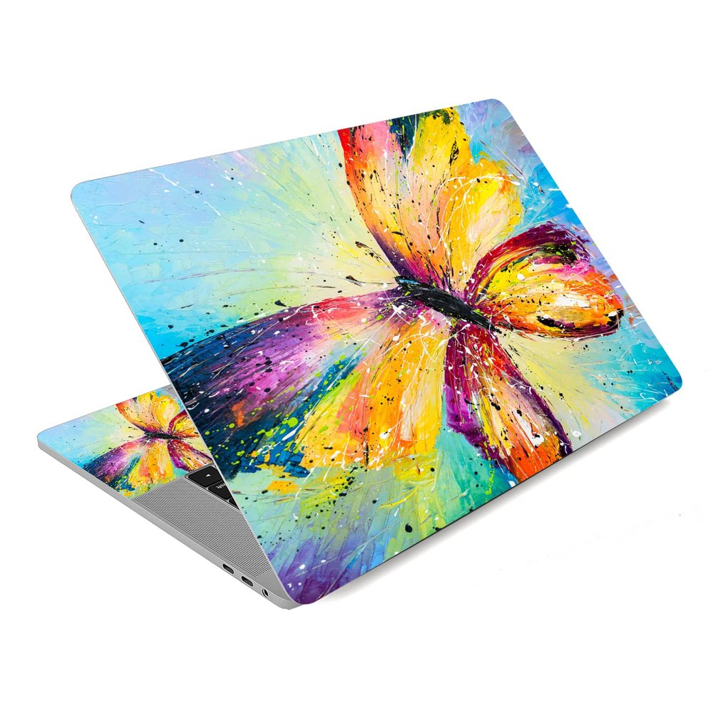 12 13 13.3 14 15.4 15.6 Inches Laptop Skin Sticker Decal Universal Netbook Skin Sticker | Need to Cut,Easy to Apply, Remove and Change Styles (Colorful Butterflie2)