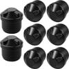 Gluposti Folding Chair V-Tip Stabilizer Plugs, 7/8 Inch, Black, 8 Pack view 1