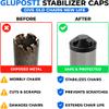 Gluposti Folding Chair V-Tip Stabilizer Plugs, 7/8 Inch, Black, 8 Pack view 4