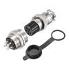 Tool parts 20mm 6 Terminals 5A 150V GX20 Aviation Connector With Plug Cover 5 Sets view 1