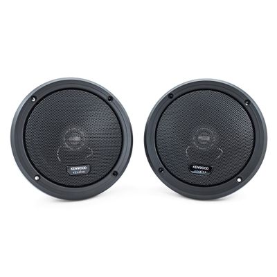Kenwood Excelon XM65R Motorcycle Speakers (Pair), 6.5" 2-Way Coaxial Rear Speakers for 2014-Current Harley Motorcycles, 300W, 2-Ohm Impedance, Injection-Molded Polypropylene Cone & PEI Dome Tweeter