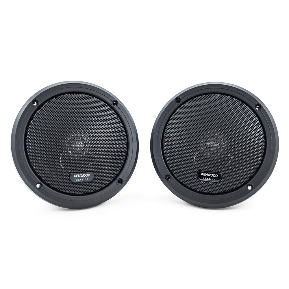 Kenwood Excelon XM65R Motorcycle Speakers (Pair), 6.5" 2-Way Coaxial Rear Speakers for 2014-Current Harley Motorcycles, 300W, 2-Ohm Impedance, Injection-Molded Polypropylene Cone & PEI Dome Tweeter