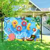 Younger Land Summer Beach Party Backdrop 7x5ft Polyester Pool Party Backdrop Hawaiian Beach Party Backdrop Pool Banner Backdrop for Kids Summer Pool Party Decorations Backdrop YL105 view 2