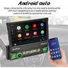 1Din Car Stereo with Wireless Carplay & Android Auto 7" Electric Flip Out HD Touch Screen Car Radio Supports Intelligent Voice Mirror Link Bluetooth FM/USB/AUX/TF+Lapel Microphone view 3