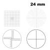 JUIYU Microscope Accessories Kit Eyepiece Micrometer Diameter 24mm Optical Glass Cross Ruler Net Concentric Circles for Stereo Microscope 30 30.5mm Microscope Slides (Color : MS-1-HK2) view 3