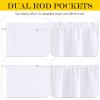 NICETOWN Room Darkening French Door Curtain for Kitchen Window, Pure White Shade Rod Pocket Thermal Insulated Energy Saving Curtain for Living Room, 1 Panel, 36 x 80 Inches view 2